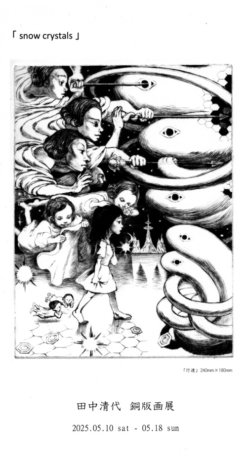 田中清代　銅版画展「snow crystals」